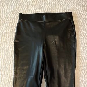 Vegan Leather black leggings